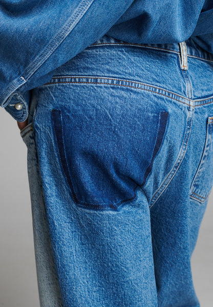 Twist Two Colour Pants Blue