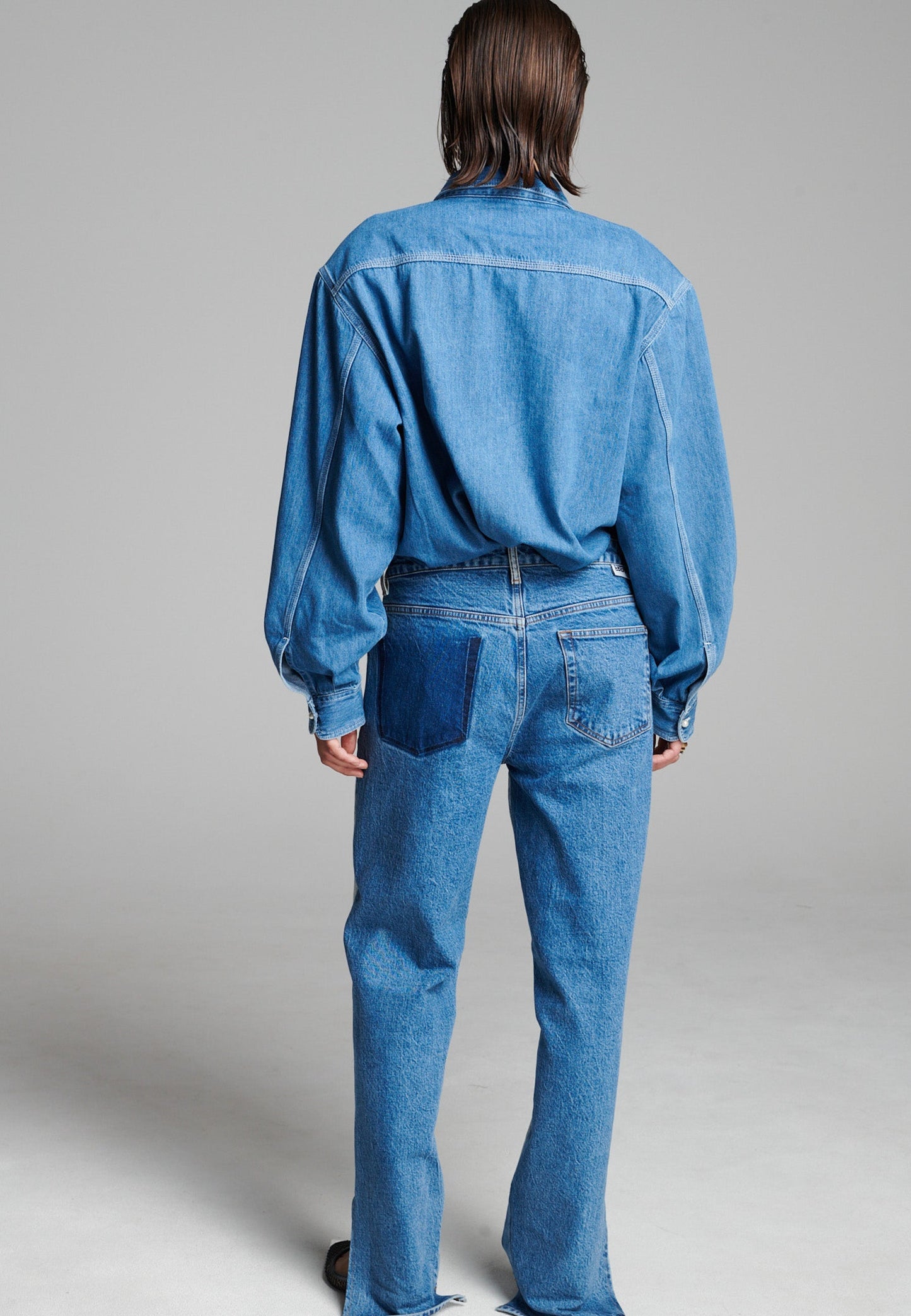 Twist Two Colour Pants Blue