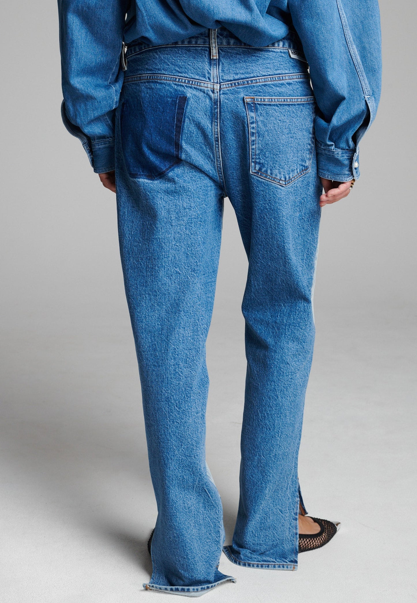Twist Two Colour Pants Blue
