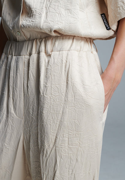 Cross Crushed Pants Butter