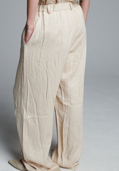 Cross Crushed Pants Butter