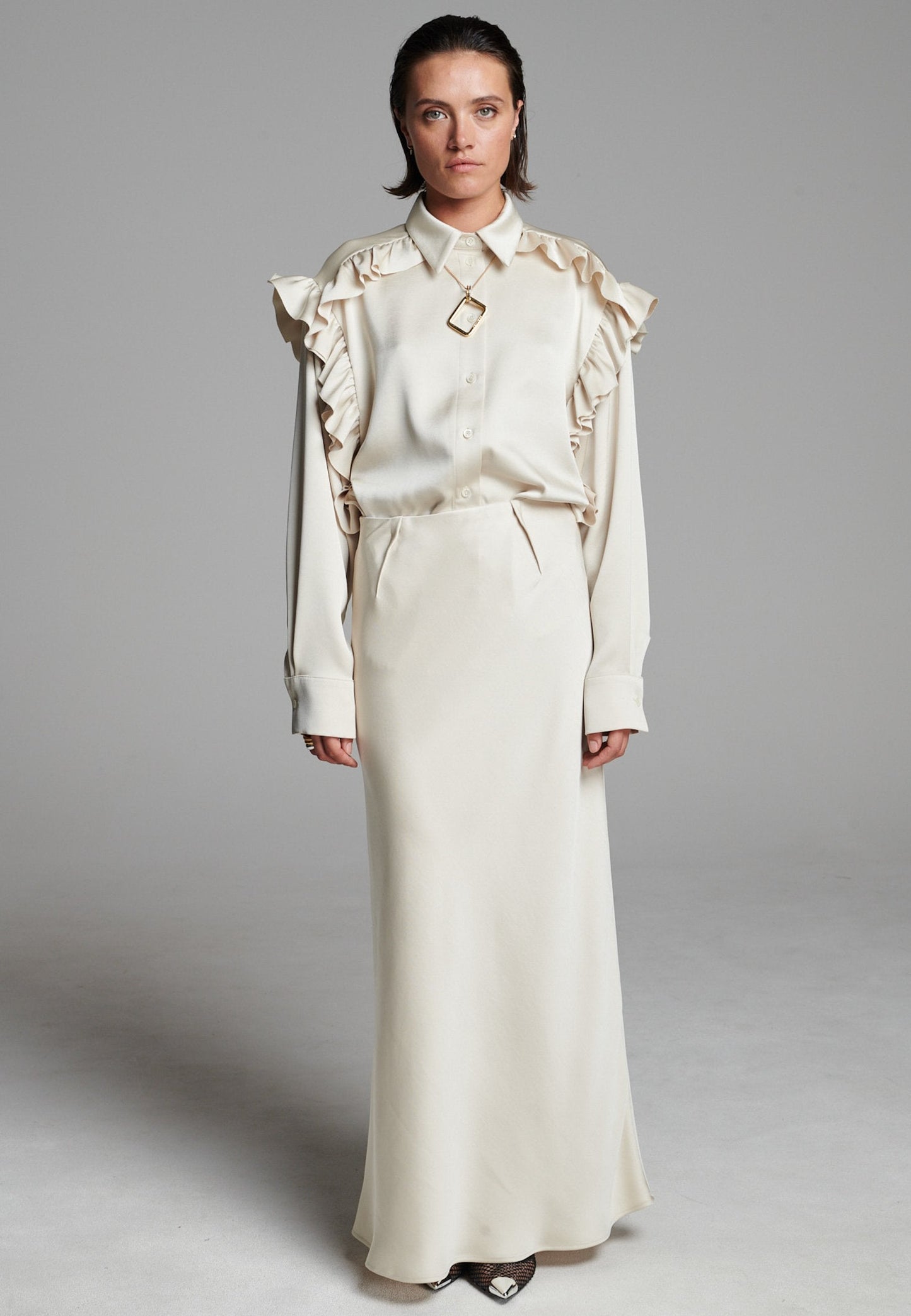 Base Flowy Skirt Butter