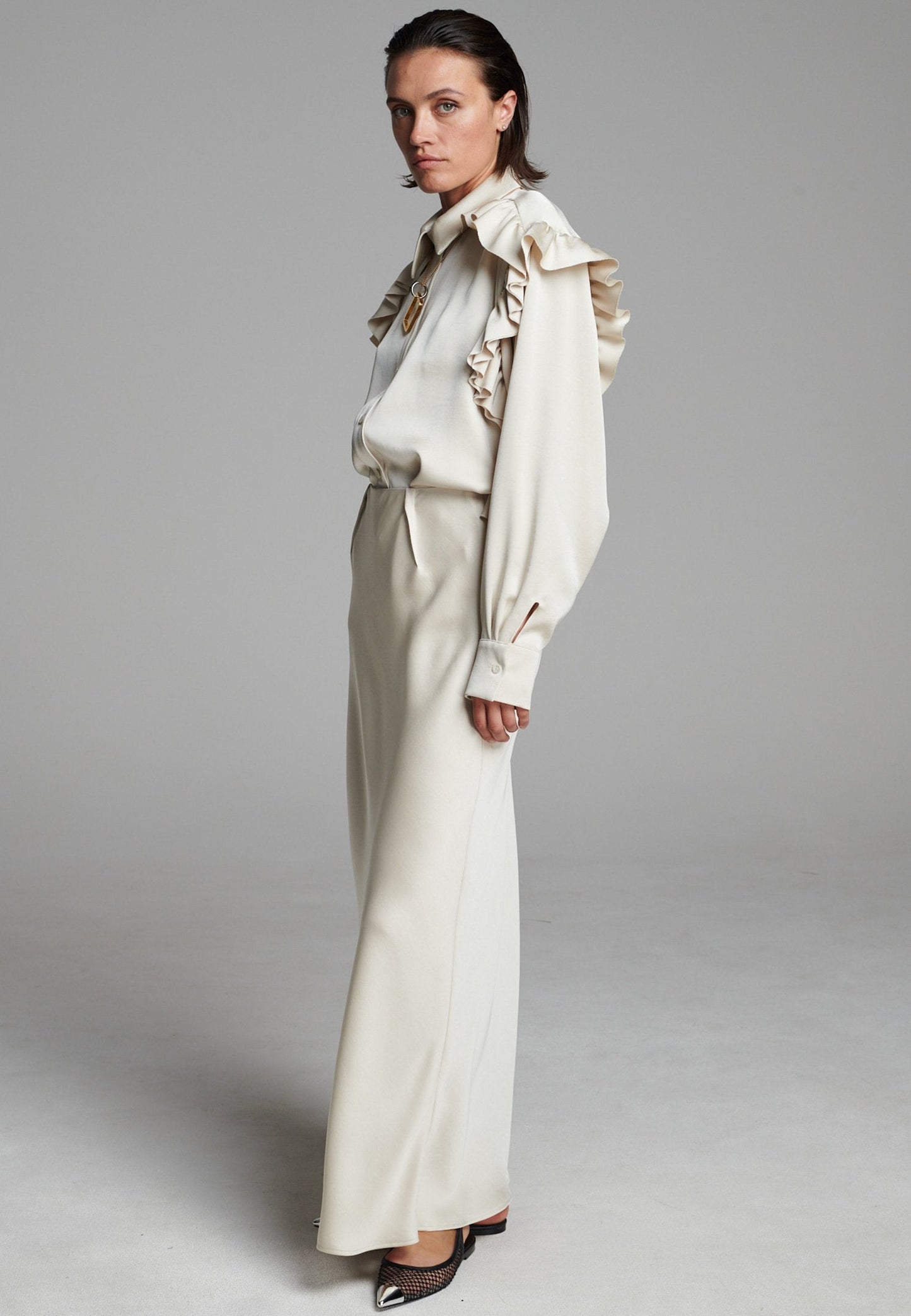 Base Flowy Skirt Butter