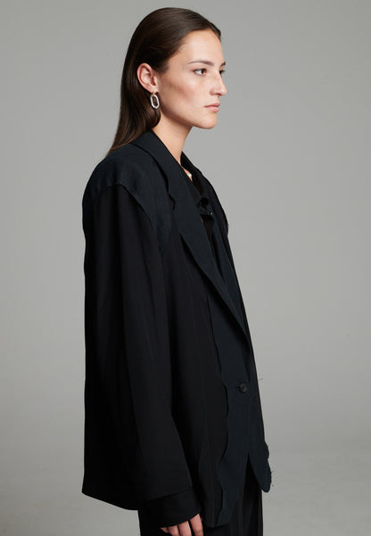 Cutted Blazer Black