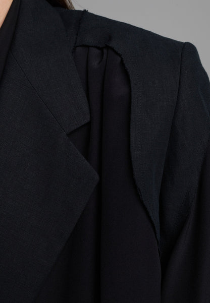 Cutted Blazer Black