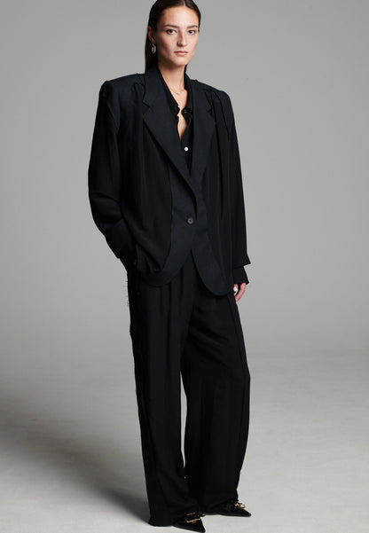 Cutted Blazer Black