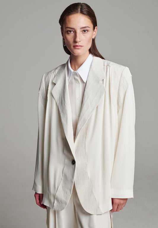 Cutted Blazer Ivory