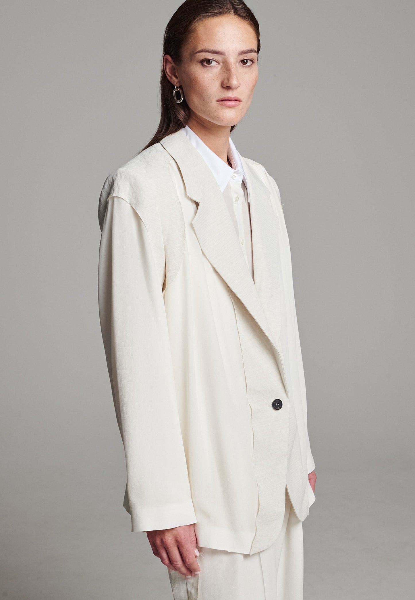 Cutted Blazer Ivory