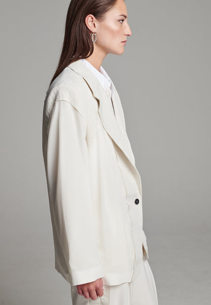 Cutted Blazer Ivory