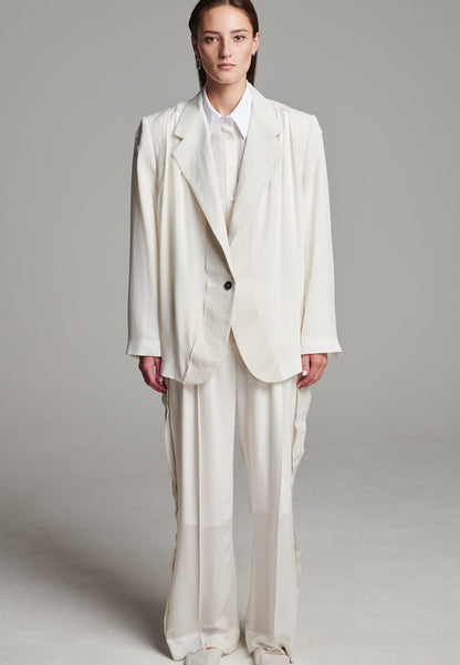 Cutted Blazer Ivory