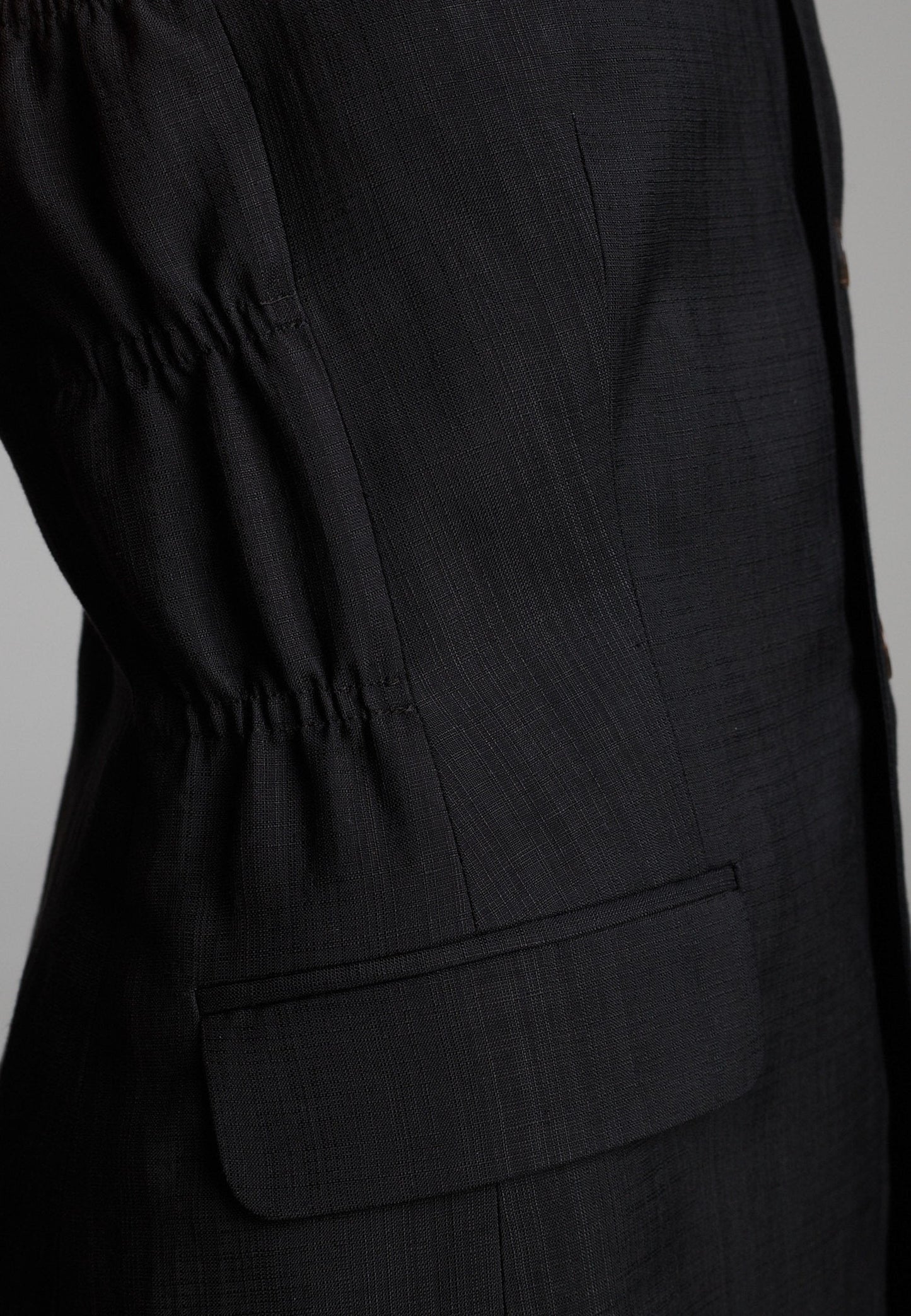 Score-1 Sleeve Blazer Black
