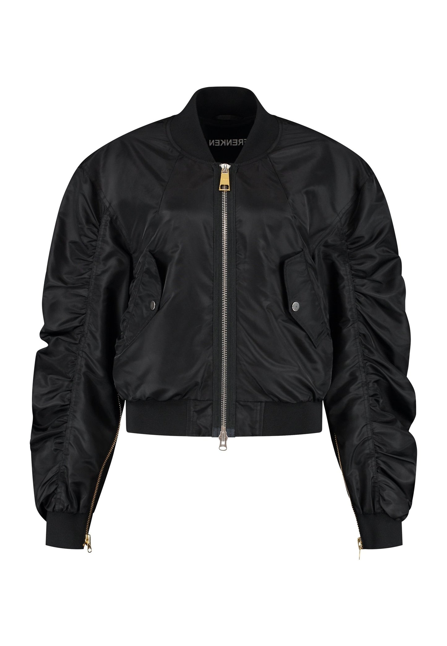 Zip Bomber Jacket Black